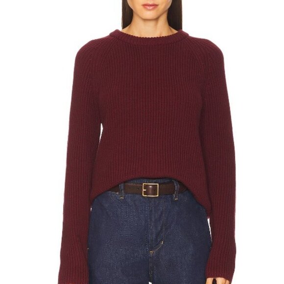 525 Jane Sweater In Oxblood, XS